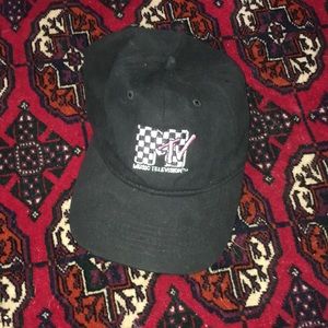 black MTV dad hat